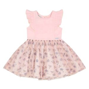 NWT Calvin Klein Jeans Toddler Girls Ruffle Pink Princess Dress Tutu